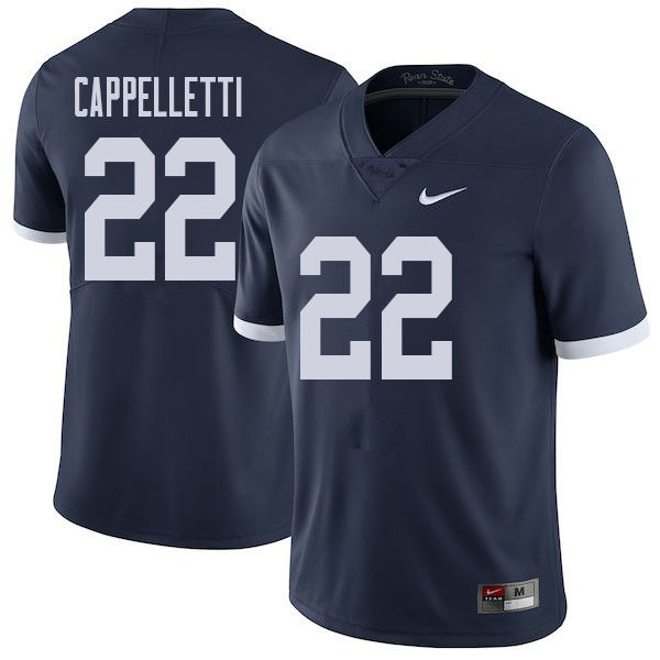 Men #22 John Cappelletti Penn State Nittany Lions College Throwback Football Jerseys Sale-Navy